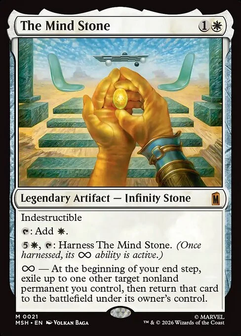 The Mind Stone Magic: The Gathering card from Marvel Super Heroes