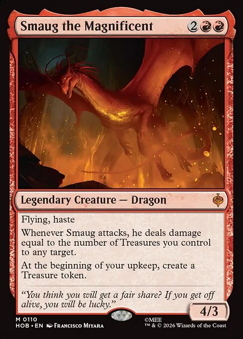 Smaug, the Magnificent Magic: The Gathering card from The Hobbit