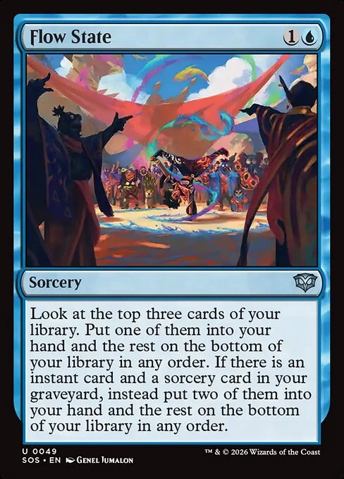 Flow State Magic: The Gathering card from Secrets of Strixhaven
